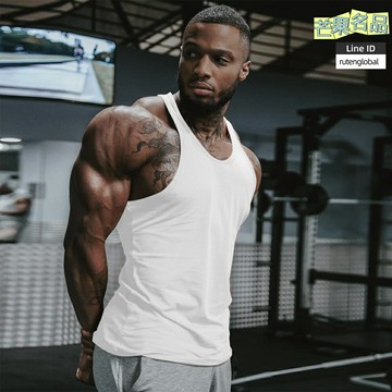 【寬肩顯型】男士健身背心 運動背心 工字背心 訓練背心 健身服 運動服 純色簡約 棉質透氣 夏季薄款 一件代發