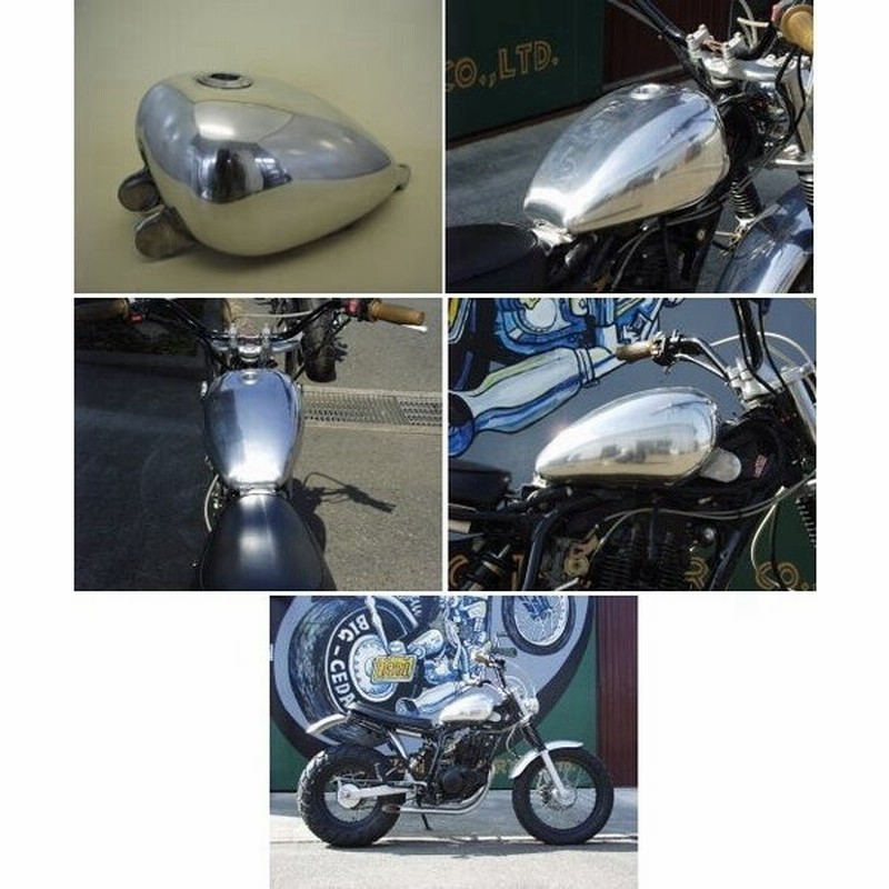 国産】 ピーナッツタンク キャップ コック付き tw200 - カウル 