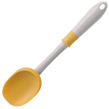 sillymann 矽膠長柄攪拌炒勺 湯勺 砂膠  芥末黃色  1支