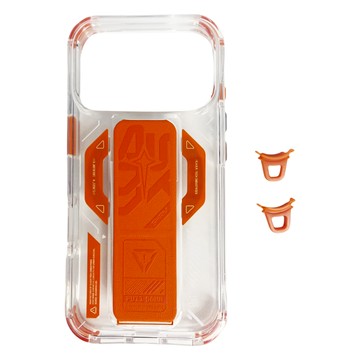 SKINARMA Helio 磁吸支架防摔手機殼 附掛具  iPhone 17 Pro  橘色