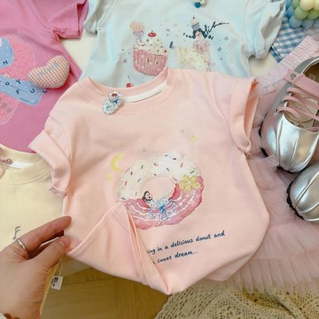 【臺灣出貨】夏季【甜心棉T】女童2026夏季韓系百搭短袖T恤
