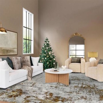 【山德力】斑駁風大地毯 300x400cm 典雅