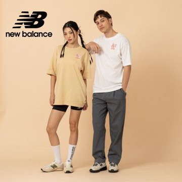 【New Balance】世界美食家短袖上衣_男性_芥黃色_MT61H51DABC