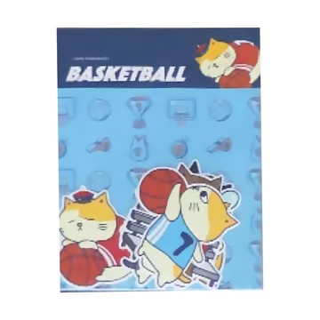 黃阿瑪的後宮生活 後宮運動會防水貼紙包 籃球系列 約6cm/個 紙  1包