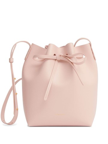 Mansur Gavriel - mini leather bucket bag - women - Calf Leather - One Size - Pink