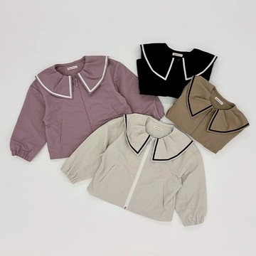 petit main 品牌旗艦店 童裝 荷葉領防風外套【LM】 【日本直接出貨】