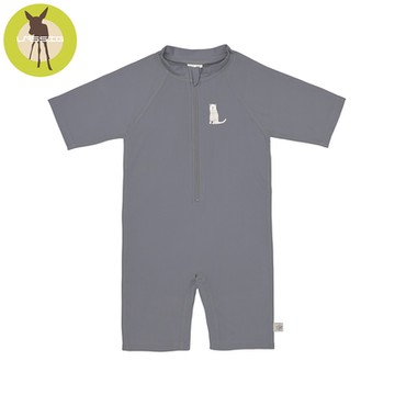 德國Lassig-嬰幼兒抗UV短袖連身式泳裝-小福虎