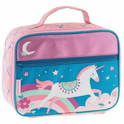 ステファンジョセフ 女の子用レインボーユニコーンクラシックお弁当バッグ 子供用マチ有り弁当袋 男の子用バッグ 女の子用弁当箱入れ