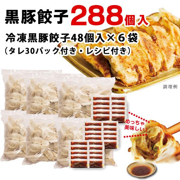 博多ラーメン　げんこつ　黒豚餃子288個　(48個入り×6袋)　送料無料　冷凍