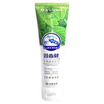 台塑生醫 Dr's Formula 固齒健 天然護潔牙膏 清爽薄荷  110g  1條