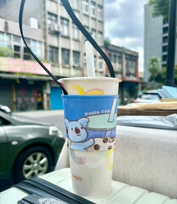 懶懶無尾熊設計防水飲料提袋