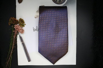 渐变格纹英伦风真丝领带商务男挚爱