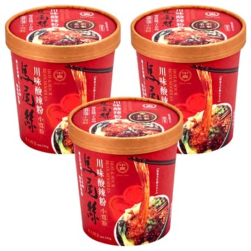 中農粉絲 馬尾絲 川味酸辣粉  3個  131g