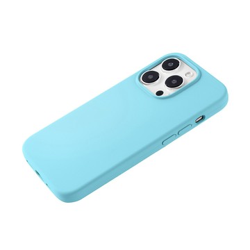 iPhone 13 Pro Max 殼 【經典液態殼 I 沁夏系列】iPhone 13 Pro Max 手機殼 i13 Pro Max 保護殼 矽膠殼 軟殼 (天藍)
