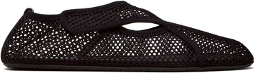 ALAÏA 黑色 Fishnet 芭蕾鞋