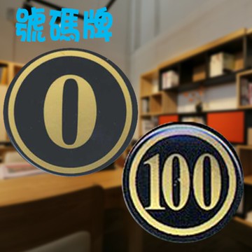 【W.I.P】號碼牌 (大) 250 (50入) 號碼牌/桌牌/貼牌【APP滿額下單10%點數(單一帳號最高5000點)】1/31止