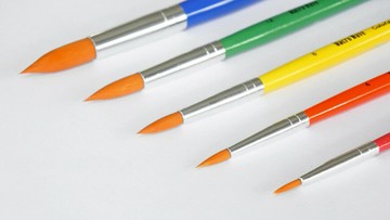 Macro Wave 馬可威 AR7888 尼龍水彩筆 (短桿) (圓頭) (3入組)【APP滿額下單10%點數(單一帳號最高5000點)】1/31止