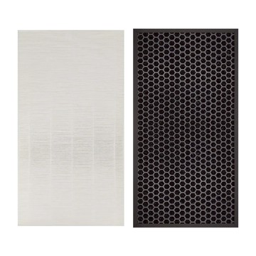 RENZA HEPA 濾網 + 活性碳濾網/濾芯 Sharp 夏普 FU-W43T/FU-S51T/Y53CX/T43CX/S51CX/S40CX 空氣清淨機適用  1套  單一商品