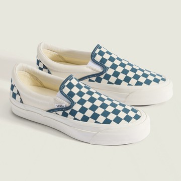 Premium LX Classic Slip-On 98 藍色棋盤格滑板鞋