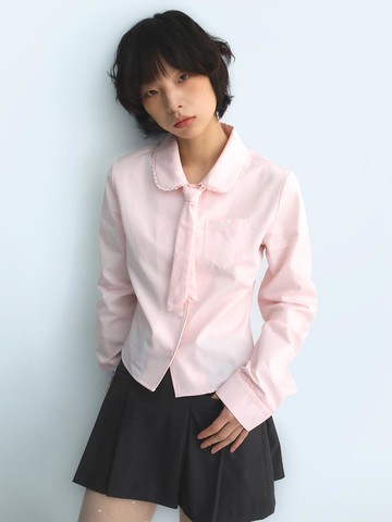 Blooming Tie Shirt [Pink]