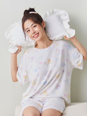 KAITH C, 牛奶絲睡衣套裝