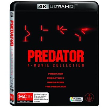 終極戰士 四部曲 4K UHD+BD 八碟套裝版 Predator  (非鐵盒)