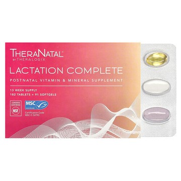 Theralogix, TheraNatal，Lactation Complete，182 片 + 91 粒軟膠囊
