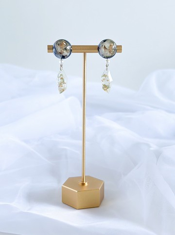 【乾花首飾】復古文藝繡球花耳環