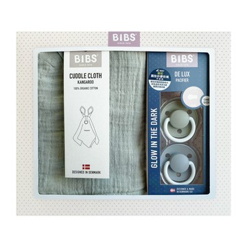 BIBS 安撫寶寶禮盒組  0-18m  1套  灰綠色