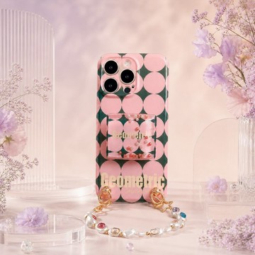 巴洛克風格風箏木化石串珠 iPhone 手機殼｜附液體支架