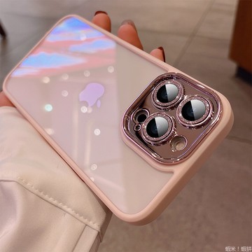 星耀閃粉 自帶鏡頭膜 防摔殼 適用 iPhone 17 16 15 14 13 12 Pro max 手機殼 保護殼