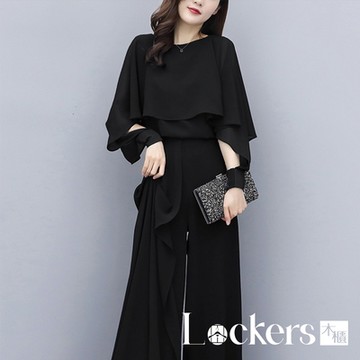 【Lockers 木櫃】夏季飄逸雪紡套裝 L111061324