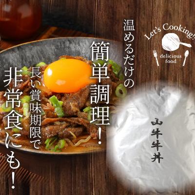 ふるさと納税 木城町 「山牛」を使った牛丼のもと7パックセット