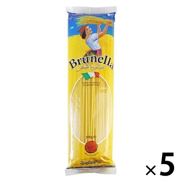 オーバーシーズカルディコーヒーファーム オーバーシーズ ブルネッラ スパゲッティ No.7（1.7mm）500g 1セット（5個）
