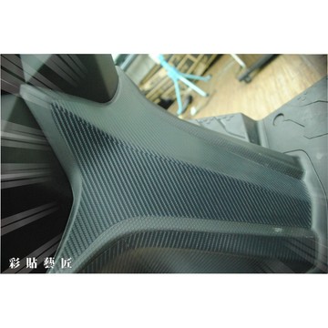 彩貼藝匠 雷霆Racing S 150 前置物架貼 卡夢 仿真鍛造碳纖維 車膜 貼紙 防刮 遮傷 機車貼紙