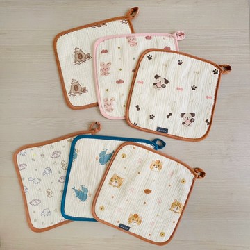 【Chu-mi 啾米】八層紗萬用紗布方巾 幼兒園手帕 紗布巾 小方巾 小毛巾 手帕巾 寶寶用品 嬰兒口水巾 寶寶口水巾