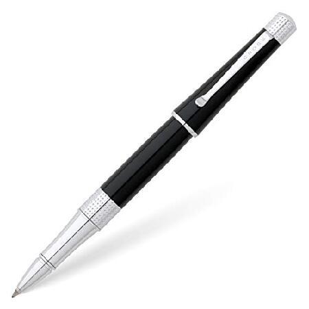 Cross Beverly Refillable Gel Ink Rollerball Pen, Medium Rollerball, Includes Premium Gift Box Black Lacquer