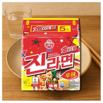 韓國不倒翁~金拉麵(辣味)5入裝 泡麵/進口/團購