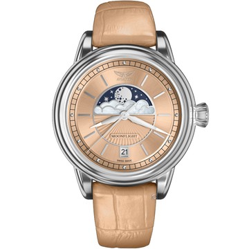AVIATOR DOUGLAS MOONFLIGHT 月相顯示時尚腕錶-V13302594