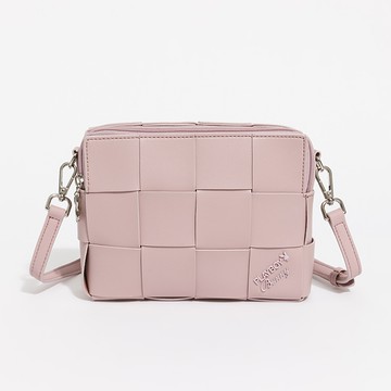 PLAYBOY - 斜背包 Weave系列 - 淡紫色