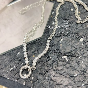 「周邊」50cm精品等級 重工鋯鑽百搭佛牌快拆鏈
