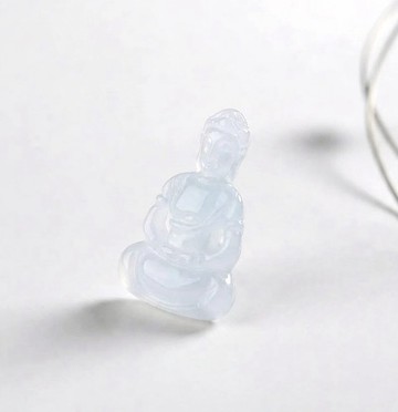 冰種翡翠佛祖 | 天然緬甸玉翡翠A貨 | 送禮