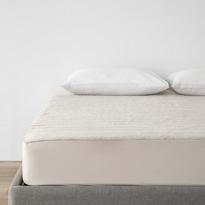 WARM TOUCH石墨烯防靜電恆溫床包式保潔墊雙人 霧灰