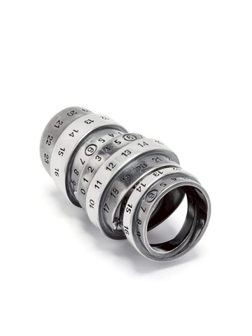 Mm6 Maison Margiela Minimal Logo 4 Mm Ring Accessories