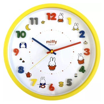 miffy 米飛 掛鐘  立體數字