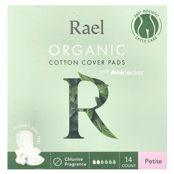 Rael, 有機棉護墊（防漏設計），小號，14 片