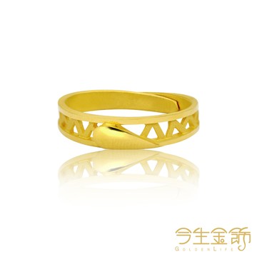 今生金飾 心心相印女戒  純黃金對戒款