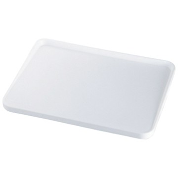 ASVEL 廚房砧板 雙面可用 銀離子抗菌 傾斜設計 食材湯汁不外流  白色  L(37.2 x 28.2 x 2cm)  1個