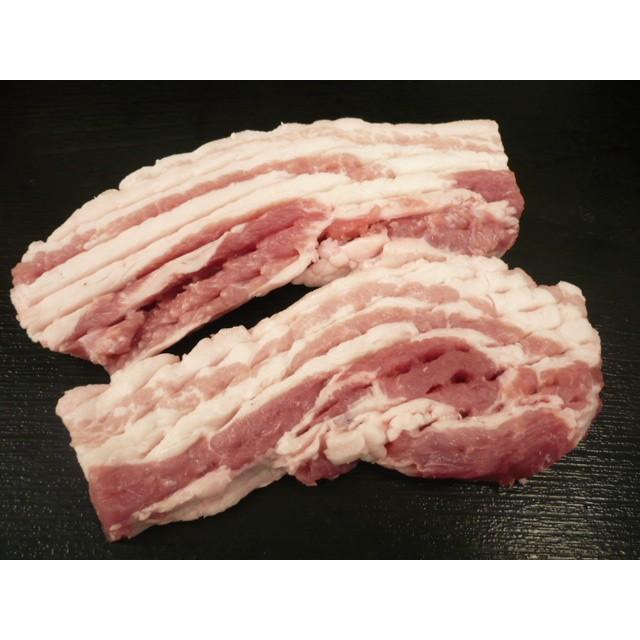 おすすめ　　国産豚のバラ　　バラかつ用カット　約２００g（２枚入り）