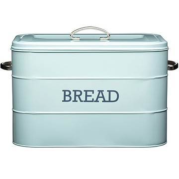 《KitchenCraft》復古麵包收納盒-藍-- 麵包收納籃 食物盒
